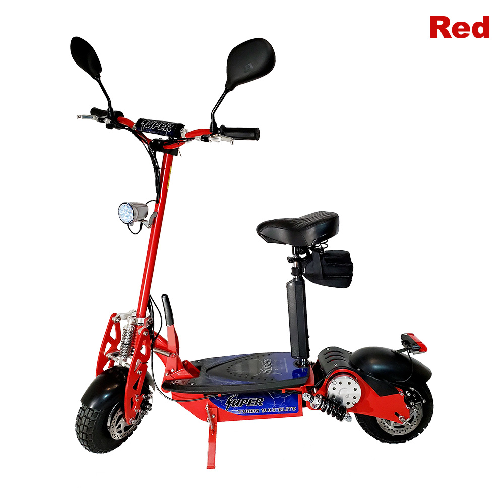 Red Super Turbo 1000-Elite Deluxe electric scooter