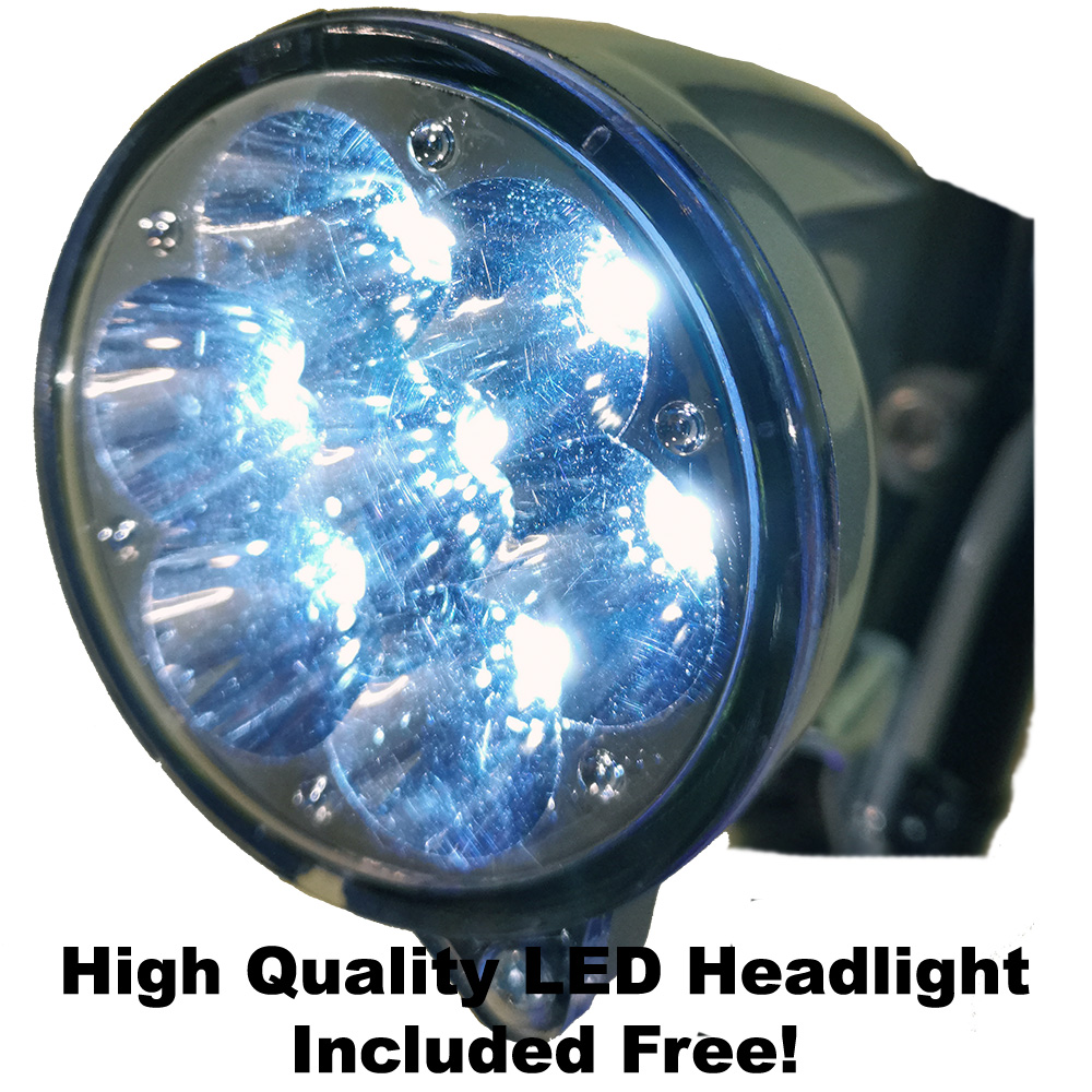 High quality LED head light included FREE!