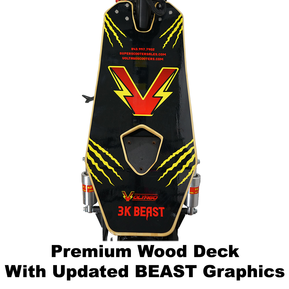 Premium wood deck with updaed BEAST graphics